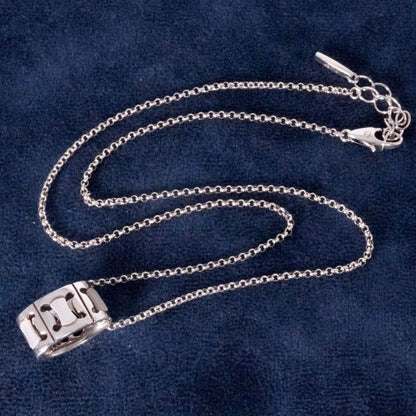 Celine Macadam Shell Necklace Celine Silver 25-1457s