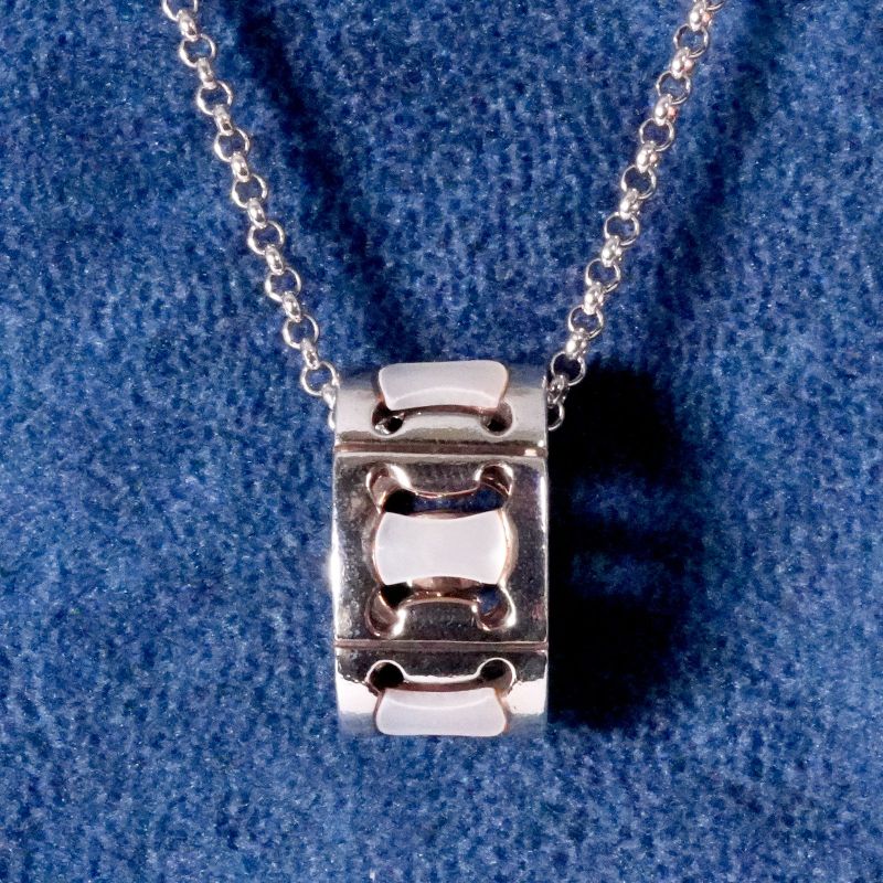 Celine Macadam Shell Necklace Celine Silver 25-1457s