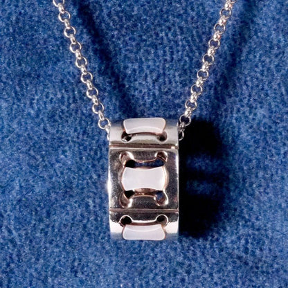 Celine Macadam Shell Necklace Celine Silver 25-1457s