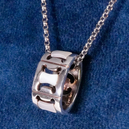 Celine Macadam Shell Necklace Celine Silver 25-1457s