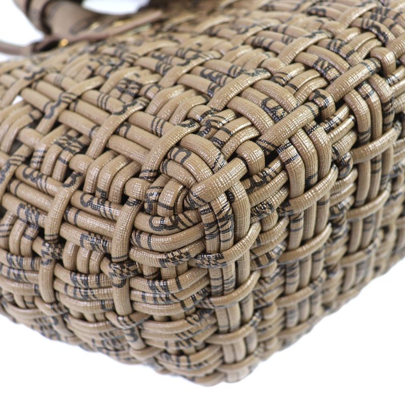 Balenciaga 671342 Bistro Basket XS 2WAY Handbag Shoulder Bag Brown With