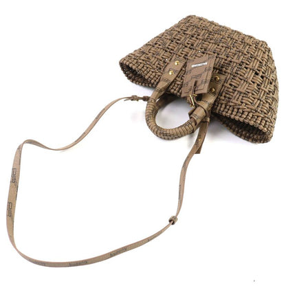Balenciaga 671342 Bistro Basket XS 2WAY Handbag Shoulder Bag Brown With