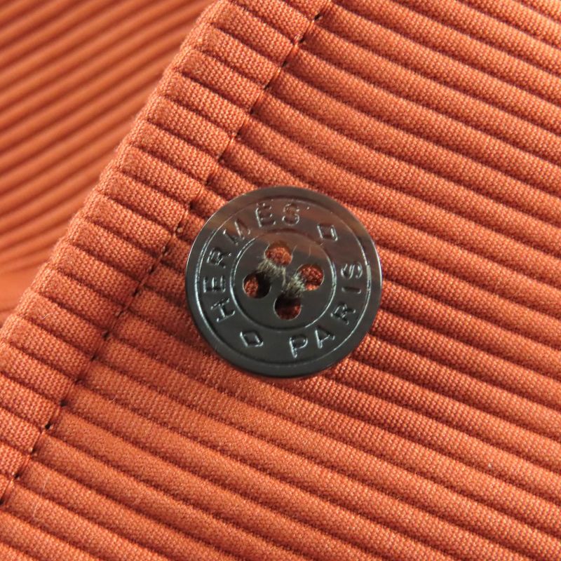 Hermes 22SS 2e0405d6 100% Cotton Centerline Wide Pants With Belt Hardware