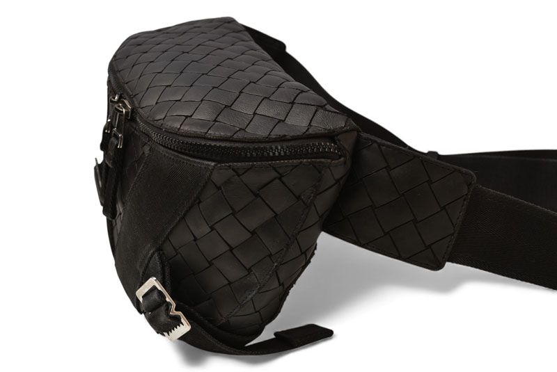 Bottega Veneta Bag Body Bag Bottega Veneta Intrecciato 652551 Rubber Black Men's