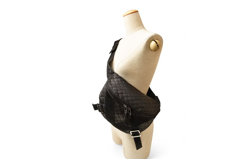 Bottega Veneta Bag Body Bag Bottega Veneta Intrecciato 652551 Rubber Black Men's