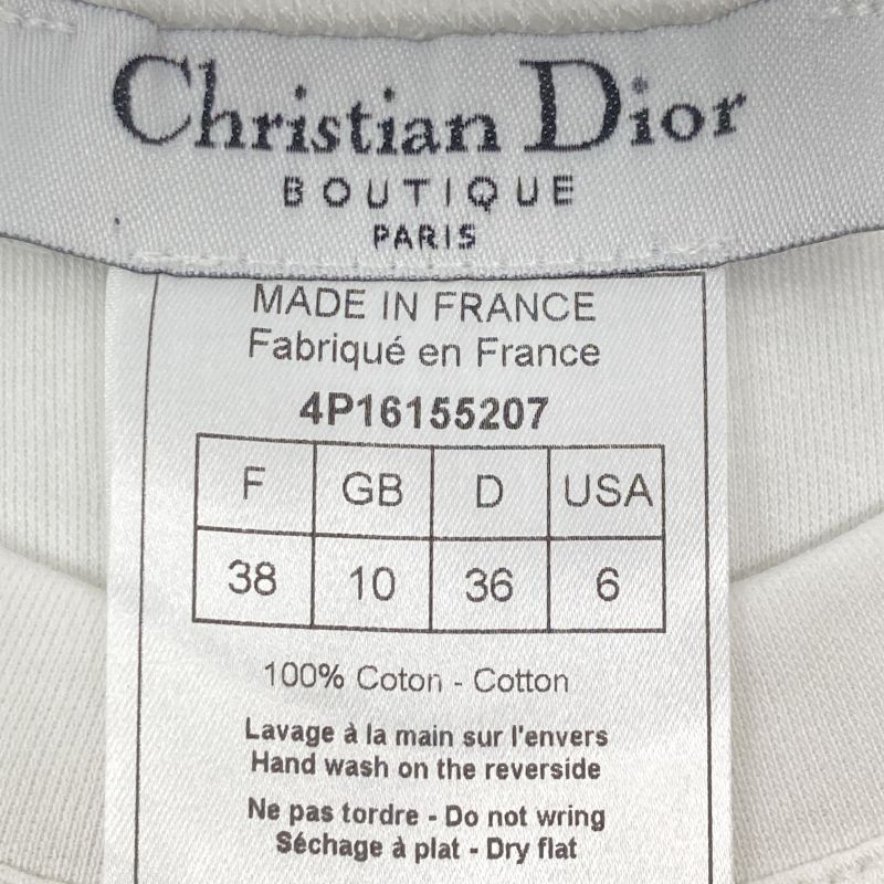 Christian DIOR 4p16155207 White J'adore DIOR Short Sleeve T-shirt 38