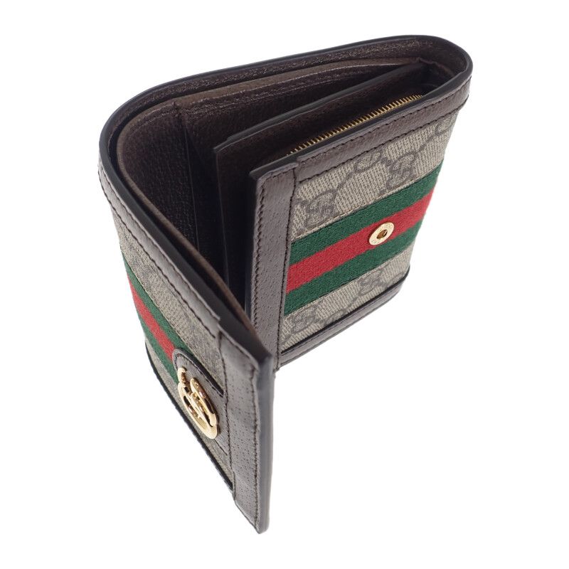 Gucci Ophidia GG Wallet 598662_96iwg_8745 Bifold Wallet Leather GG Supreme