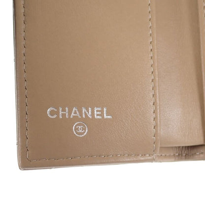 Chanel Small Flap Wallet Ap3882_b16247_nw781 Trifold Wallet Calf Beige Ladies