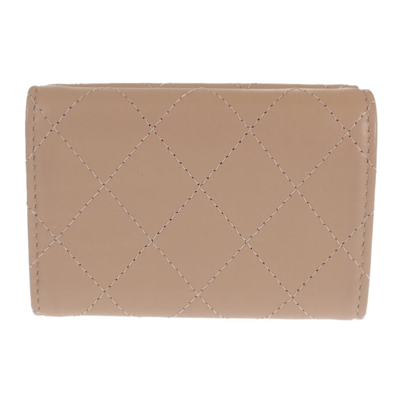 Chanel Small Flap Wallet Ap3882_b16247_nw781 Trifold Wallet Calf Beige Ladies