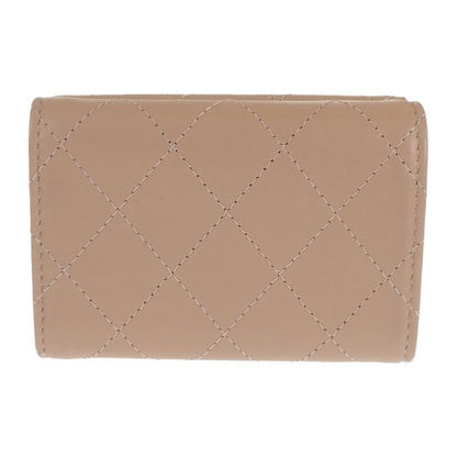 Chanel Small Flap Wallet Ap3882_b16247_nw781 Trifold Wallet Calf Beige Ladies