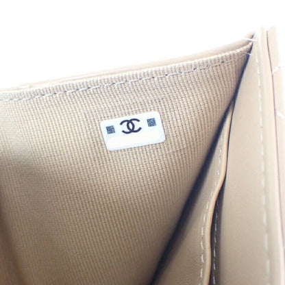 Chanel Small Flap Wallet Ap3882_b16247_nw781 Trifold Wallet Calf Beige Ladies