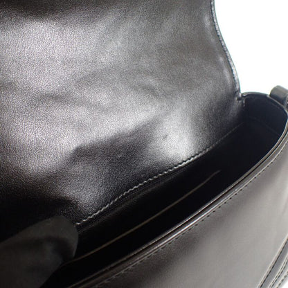 Gucci GG Marmont Quilted Leather Chain 739681 Shoulder Bag Calf Black Ladies