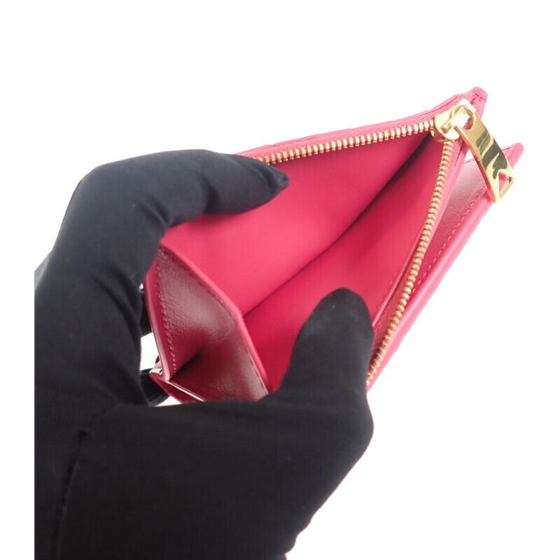 Bottega Veneta Small Wallet 742330 Bifold Wallet Intrecciato Pink Ladies Gift