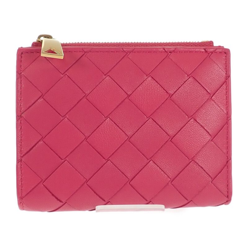 Bottega Veneta Small Wallet 742330 Bifold Wallet Intrecciato Pink Ladies Gift