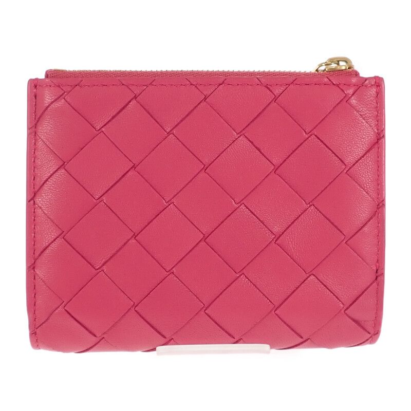 Bottega Veneta Small Wallet 742330 Bifold Wallet Intrecciato Pink Ladies Gift