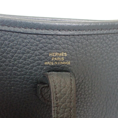 Hermes Evelyn TPM Shoulder Bag Taurillon Clemence Vert Chypre Gold Hardware