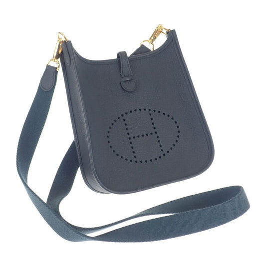 Hermes Evelyn TPM Shoulder Bag Taurillon Clemence Vert Chypre Gold Hardware