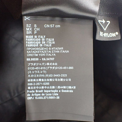 Prada Re-nylon Baseball Size S 2hc274 Cap Nylon Black Ladies Casual Fashionable