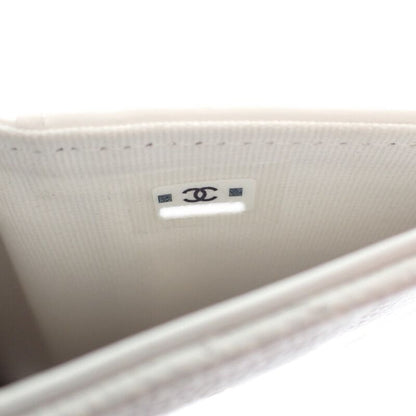 Chanel Medium Classic Flap Wallet Ap0232_b33352_10601 Bifold Wallet Caviar Skin