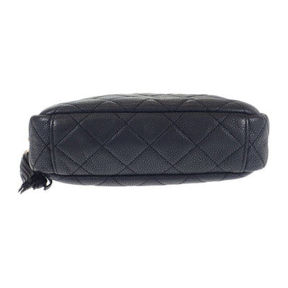 Chanel Matelasse Camera Bag Chain A57719 Shoulder Bag Caviar Skin Black Gold