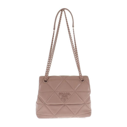 Prada Spectrum Small 1bd233 Shoulder Bag Nappa Leather Pink Beige Ladies [AB