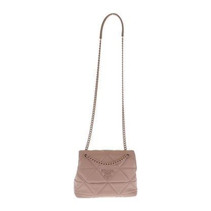 Prada Spectrum Small 1bd233 Shoulder Bag Nappa Leather Pink Beige Ladies [AB