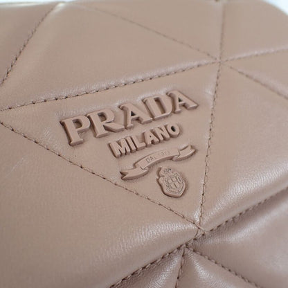 Prada Spectrum Small 1bd233 Shoulder Bag Nappa Leather Pink Beige Ladies [AB