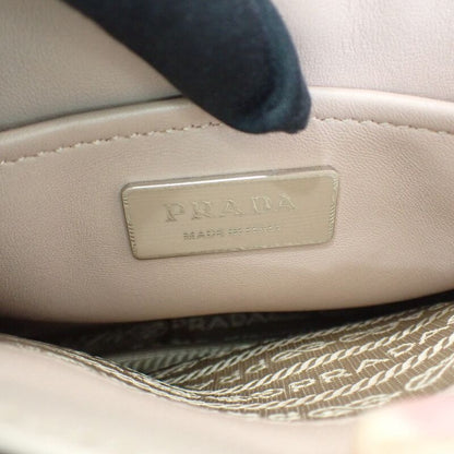 Prada Spectrum Small 1bd233 Shoulder Bag Nappa Leather Pink Beige Ladies [AB