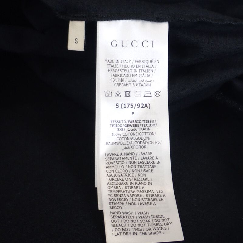 Gucci Blade Print Size S 565806_xjazy_1141 Short Sleeve T-shirt Cotton Black