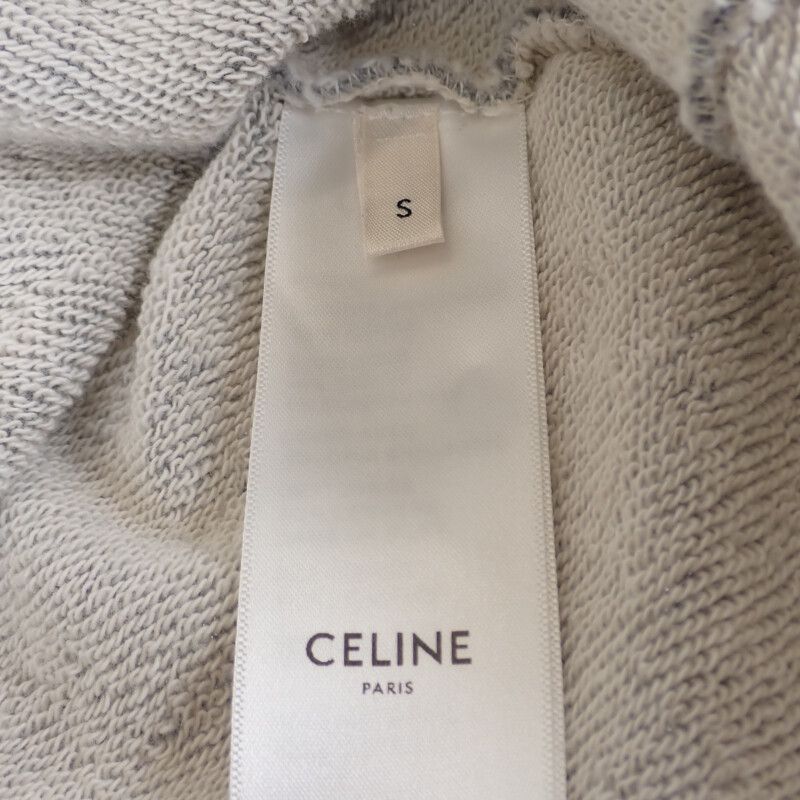 Celine Loose Hoodie Size S 2y321670q.09gb Hoodie Cotton Gray Mens [AB Rank