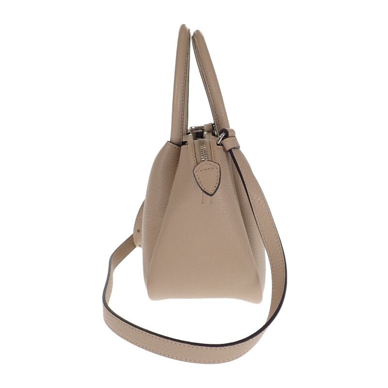 Prada Mini Handbag 1ba362_2dkv_f02yp 2WAY Bag Leather Sand Silver Hardware