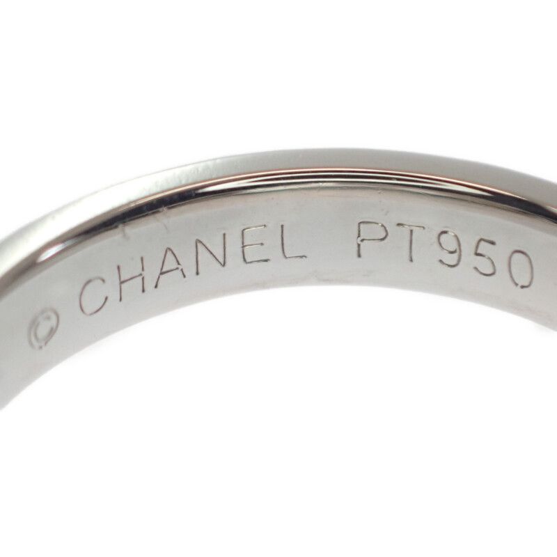 Chanel Chocolat 9.5 Ring Pt950 Platinum #50 Ladies Chocolate Bar [grade A
