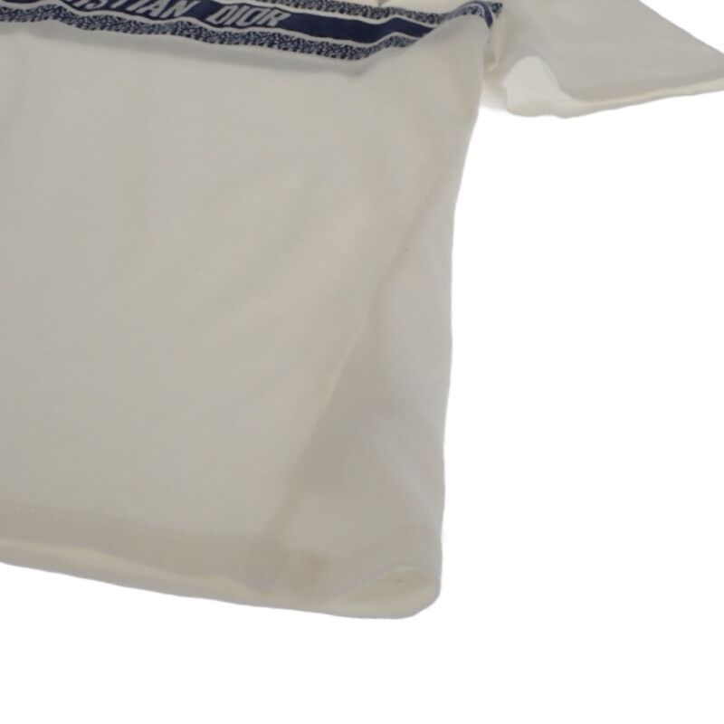 Christian DIOR Logo Size S 143t04a4043_x0200 Short Sleeve T-shirt Cotton White