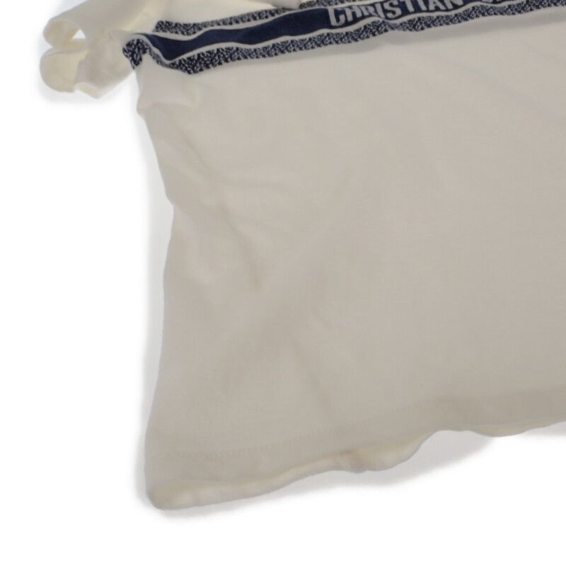 Christian DIOR Logo Size S 143t04a4043_x0200 Short Sleeve T-shirt Cotton White