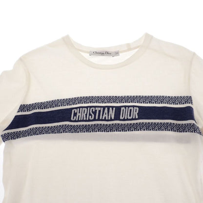Christian DIOR Logo Size S 143t04a4043_x0200 Short Sleeve T-shirt Cotton White
