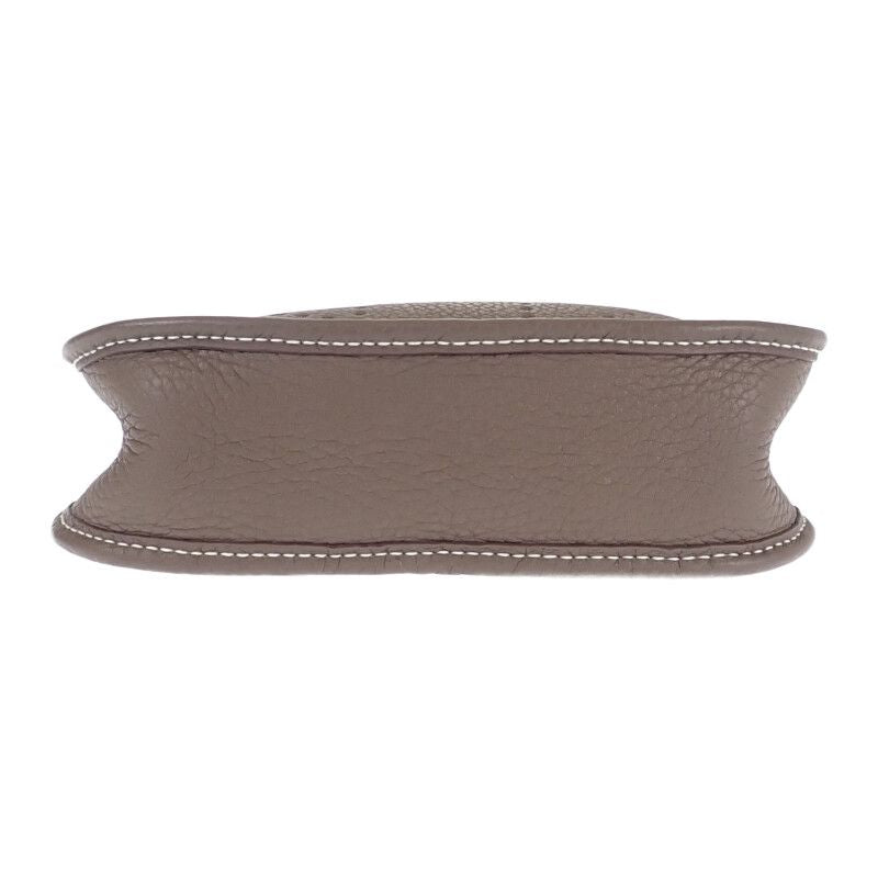 Hermes Evelyn TPM Shoulder Bag Taurillon Clemence Etoupe Beige Blue Indigo