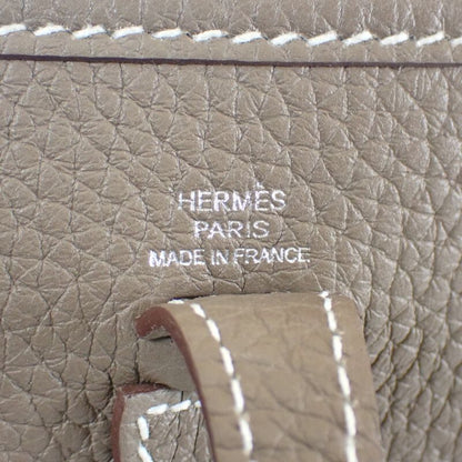 Hermes Evelyn TPM Shoulder Bag Taurillon Clemence Etoupe Beige Blue Indigo