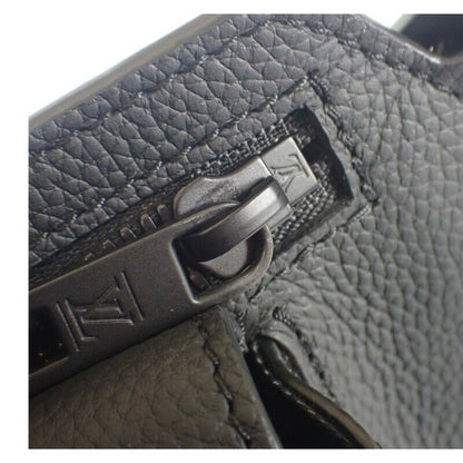 Louis Vuitton Take Off Su Ring M57081 Body Bag Grain Calf Leather Black Men's