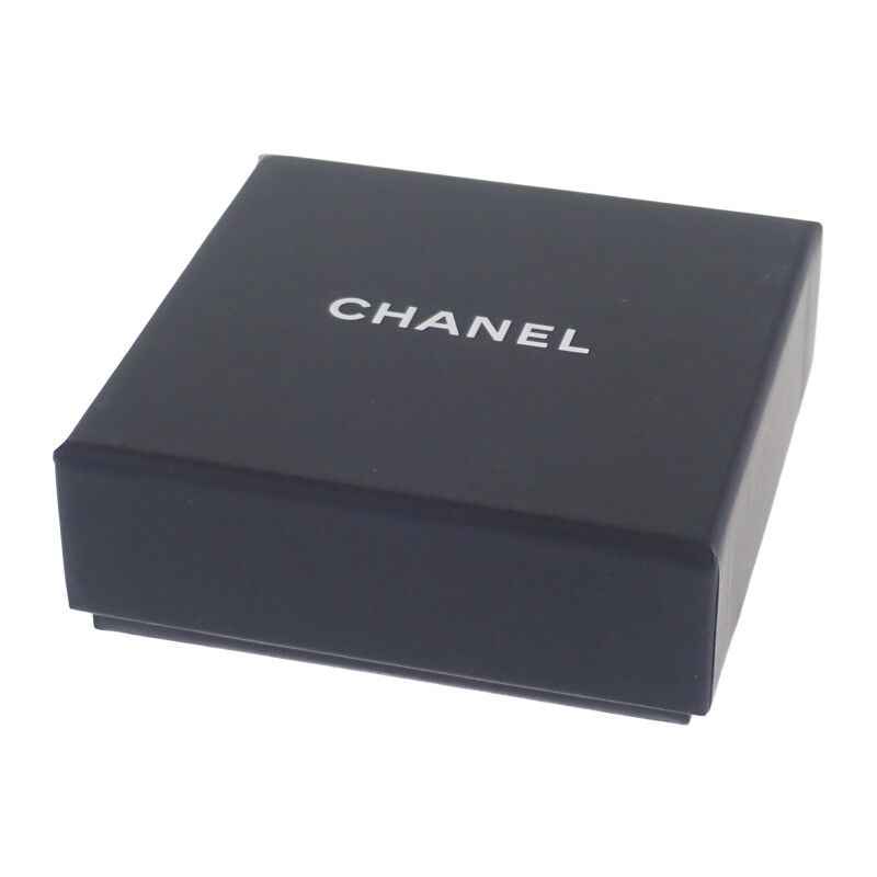 Chanel Coco Mark Brooch Metal Crystal Gold Black Ladies [rank A