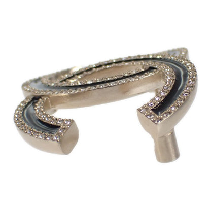 Chanel Coco Mark Brooch Metal Crystal Gold Black Ladies [rank A