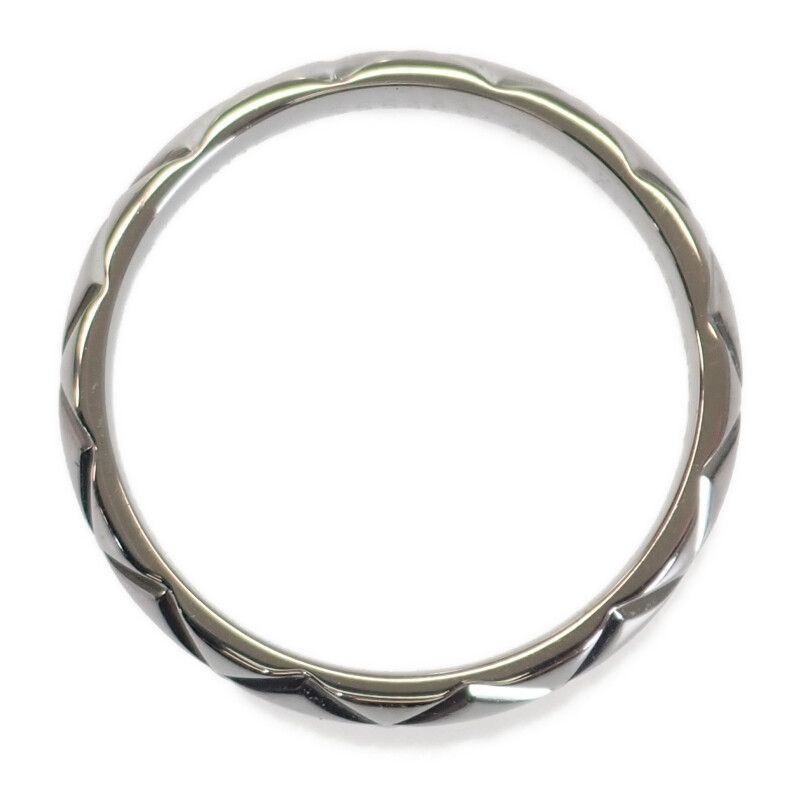 Chanel Matelasse Marriage Ring J2820 Pt950 Platinum Rings Ladies Size 7 47