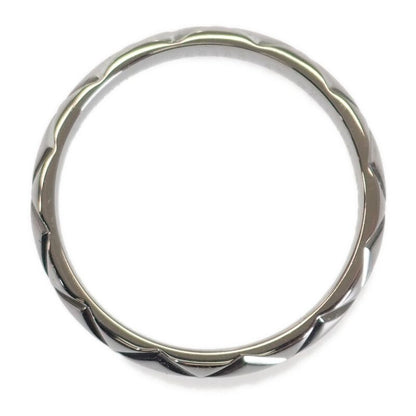 Chanel Matelasse Marriage Ring J2820 Pt950 Platinum Rings Ladies Size 7 47