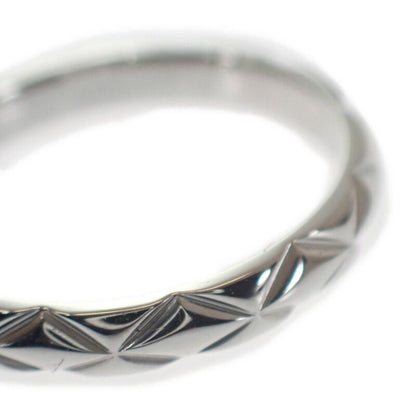 Chanel Matelasse Marriage Ring J2820 Pt950 Platinum Rings Ladies Size 7 47