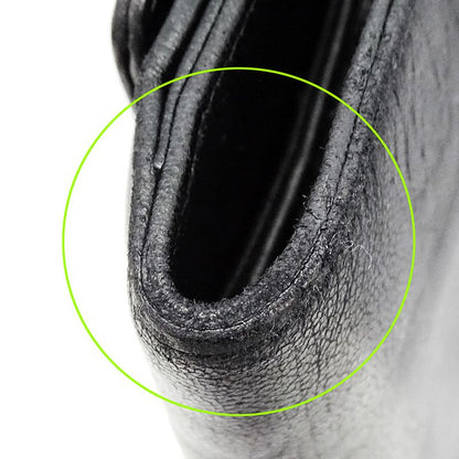 Chanel Wallet Women's Brand Bifold Wallet Icon Lambskin Black Gold Hardware