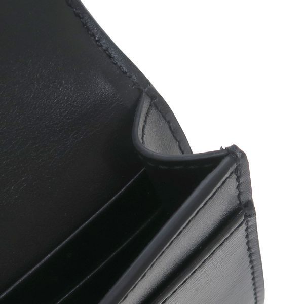 Celine Triomphe Cardholder With Flap / Shiny Calfskin 10i583dpv.38no [A Rank