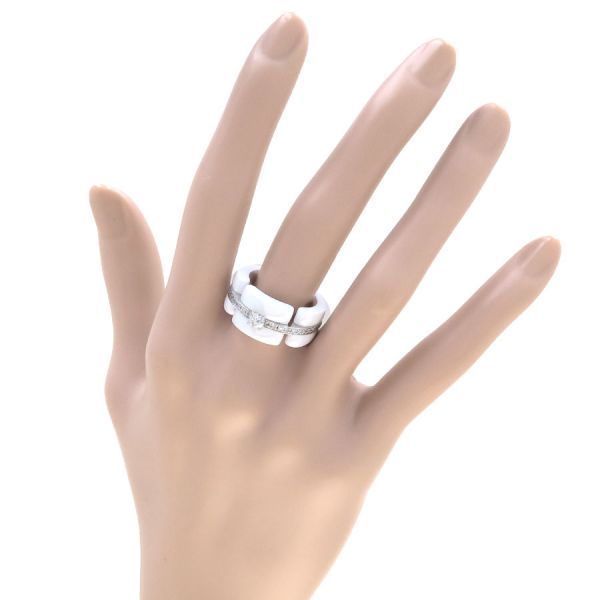 Chanel Ultra Diamond Ring /large Model #55 (size Near 14) [none Fee Gift