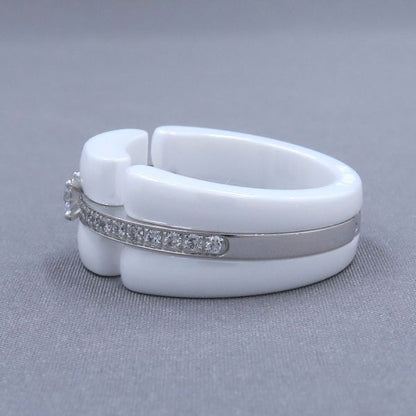 Chanel Ultra Diamond Ring /large Model #55 (size Near 14) [none Fee Gift
