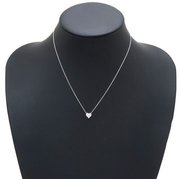 Tiffany & Co Sentimental Heart Necklace / Diamond 3P [none Fee Gift Wrapping]