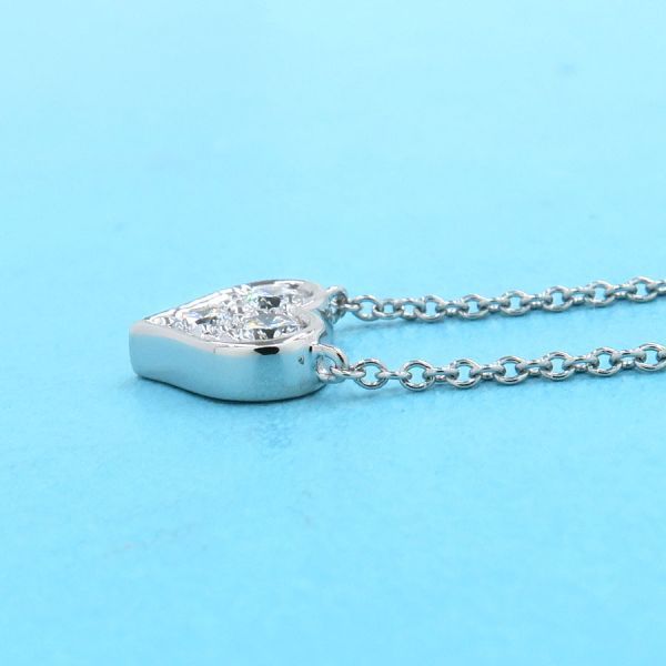 Tiffany & Co Sentimental Heart Necklace / Diamond 3P [none Fee Gift Wrapping]