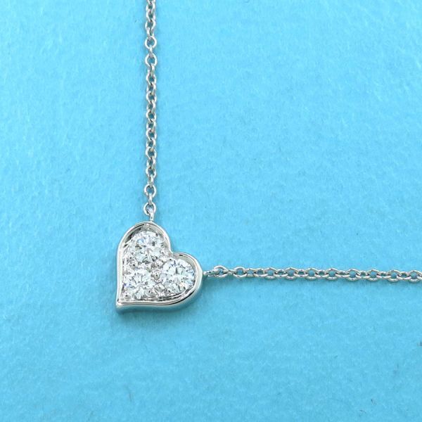Tiffany & Co Sentimental Heart Necklace / Diamond 3P [none Fee Gift Wrapping]